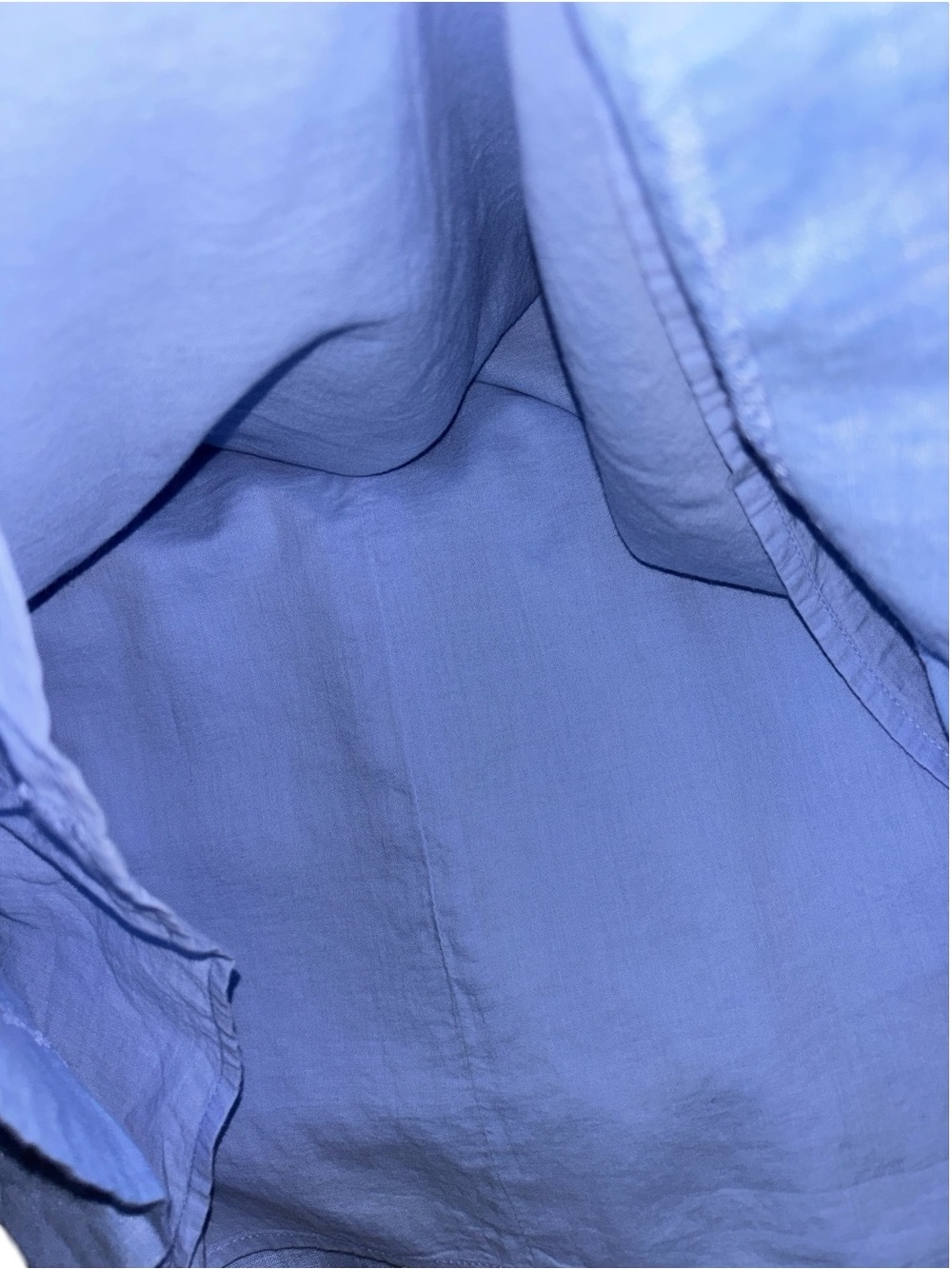 Talbots Embroidered Butterfly Chambray Midi Shift Dress, P2P:25”, L:40. - Picture 7 of 8